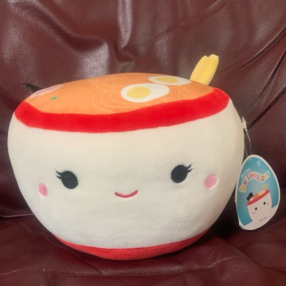 Squishmallow Raisy the Ramen Noodle Bowl from the Foodie Squad; 7” - Picture 7 of 8